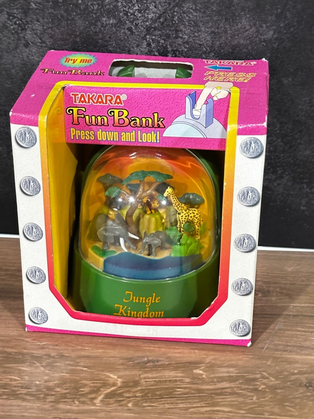 Vintage Takara Jungle Kingdom Collectible Bank New In Box